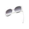 CHANEL Lens Logo Square Sunglasses Women's White