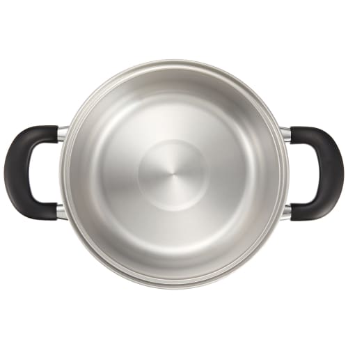 Wahei Freiz Tsubame-Sanjo Yukihira Pot 16cm & 20cm Double-Handled Pot, Stainless Steel, Induction and Gas Compatible, Enzo EM-018