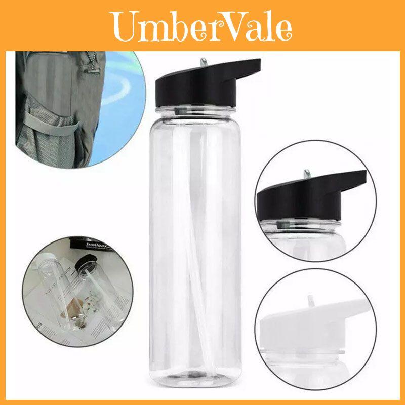 Convenient Leakproof Sports Water Bottle With Bpa Free Straw And Portable Handle