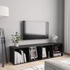 Bookcase TV Unit Black 143x30x36 Cm