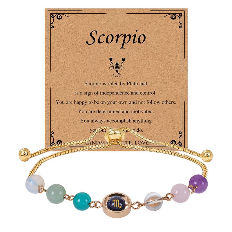 

JYL TS Bracelet Protection Pixiu Charm Attracts Wealth & Wards Off Evil Scorpio-Scorpio средний весенний бутон