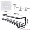 Non 1pcs Perforated Metal Kitchen Shelf For Minimalist Wall Mounted Home Storage