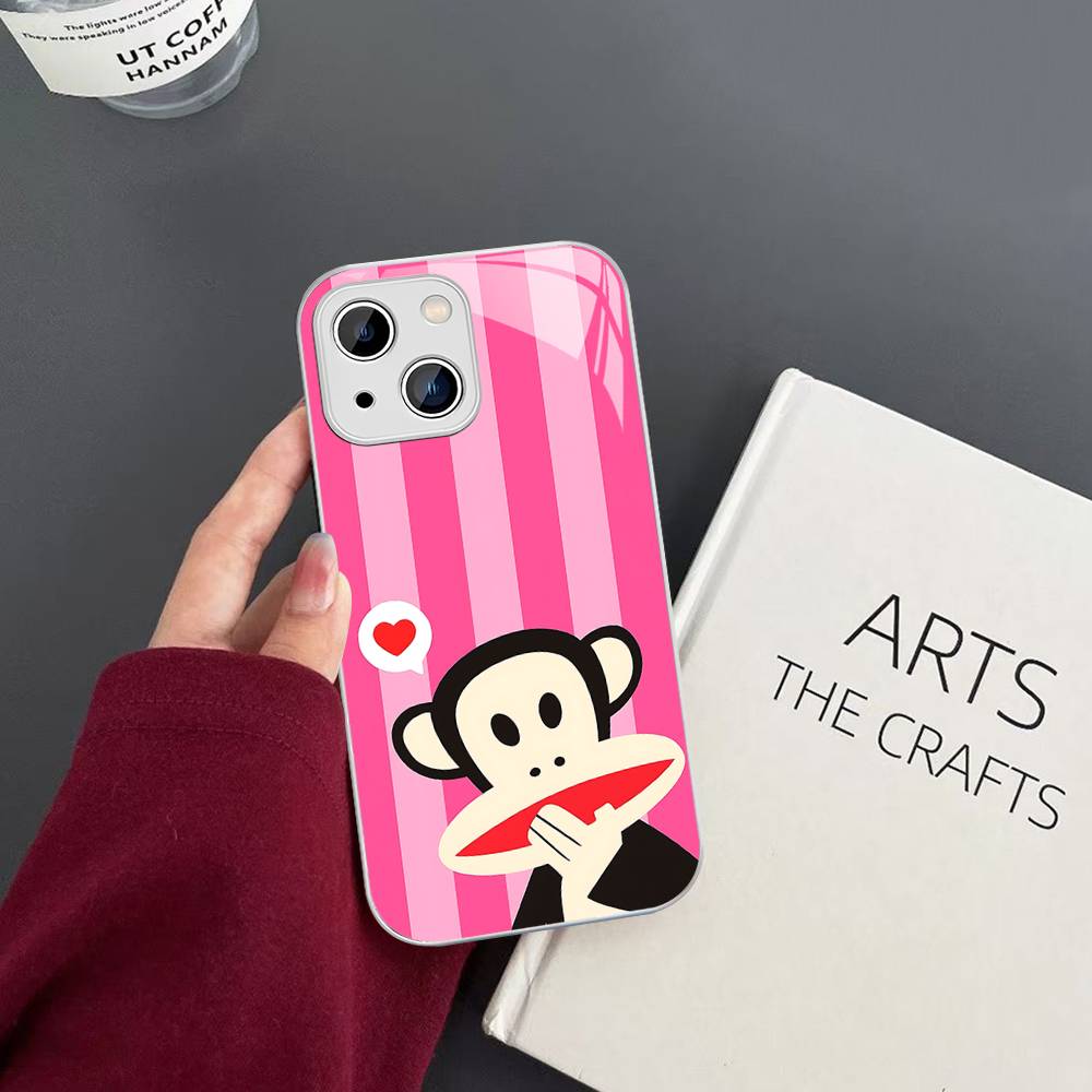 Classic Fashion Logo P-Paul F-Frank Tempered Glass For Iphone 14 13 12 11 Pro Mini XS MAX 14Plus X XS XR Cover