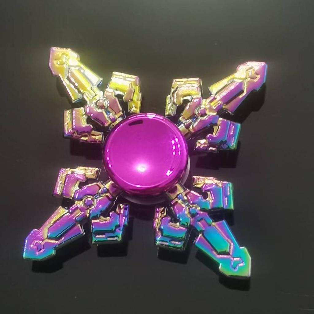 New Style Colorful Alloy Fidget Spinner Gradient Color R188 Mute Bearing Edc Metal Hand Spinner Adult Stress Relief  Fidget Toys