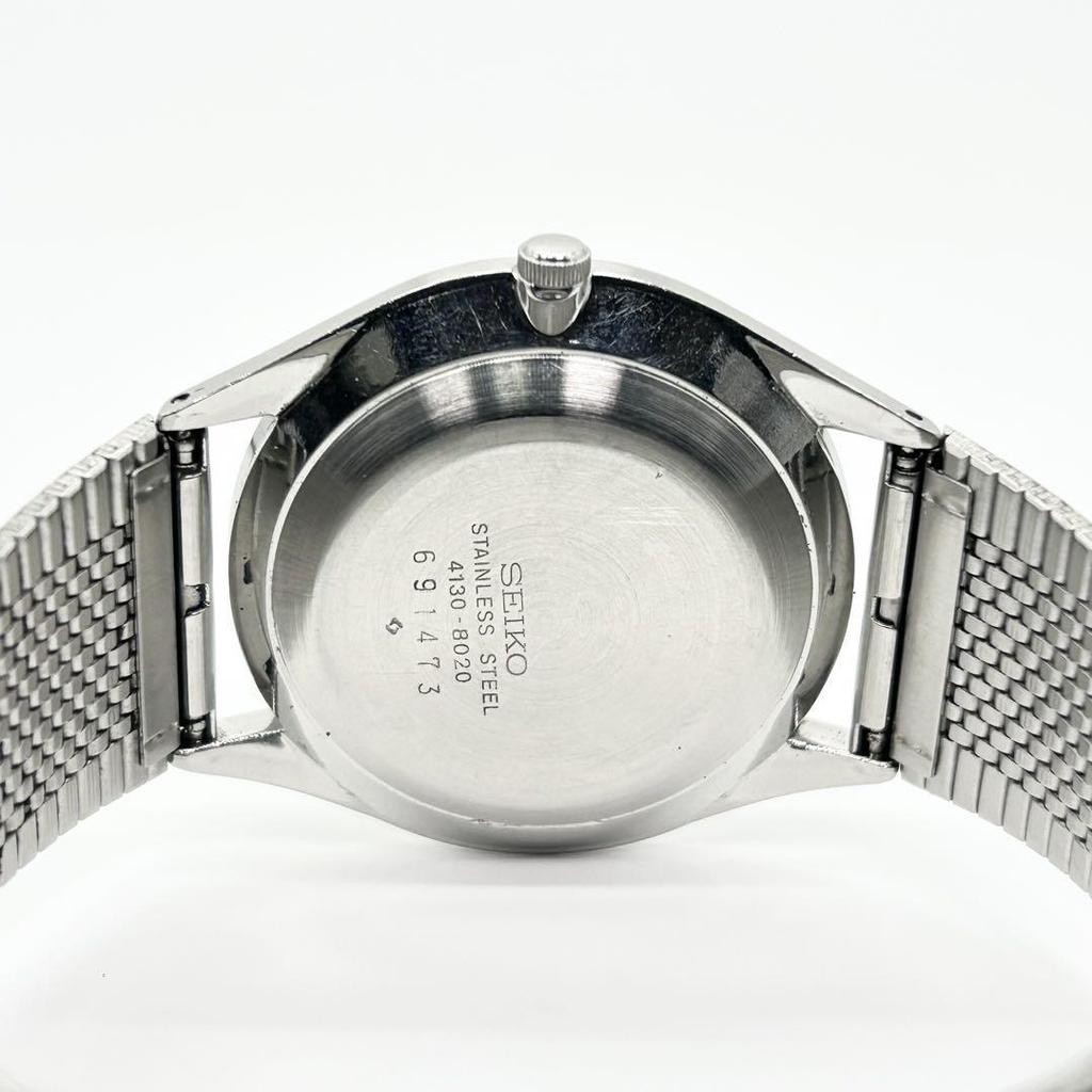 [USED] SEIKO 4130-8020 Vintage Quartz Wristwatch