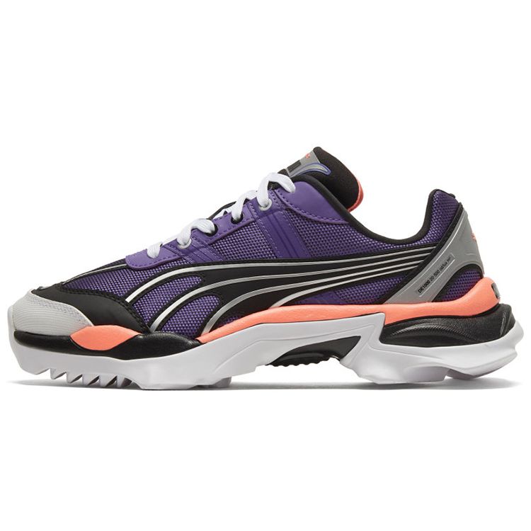 PUMA Nitefox Mesh Upper Chunky Sneakers Purple Black Orange Unisex 373407-02 EU 41
