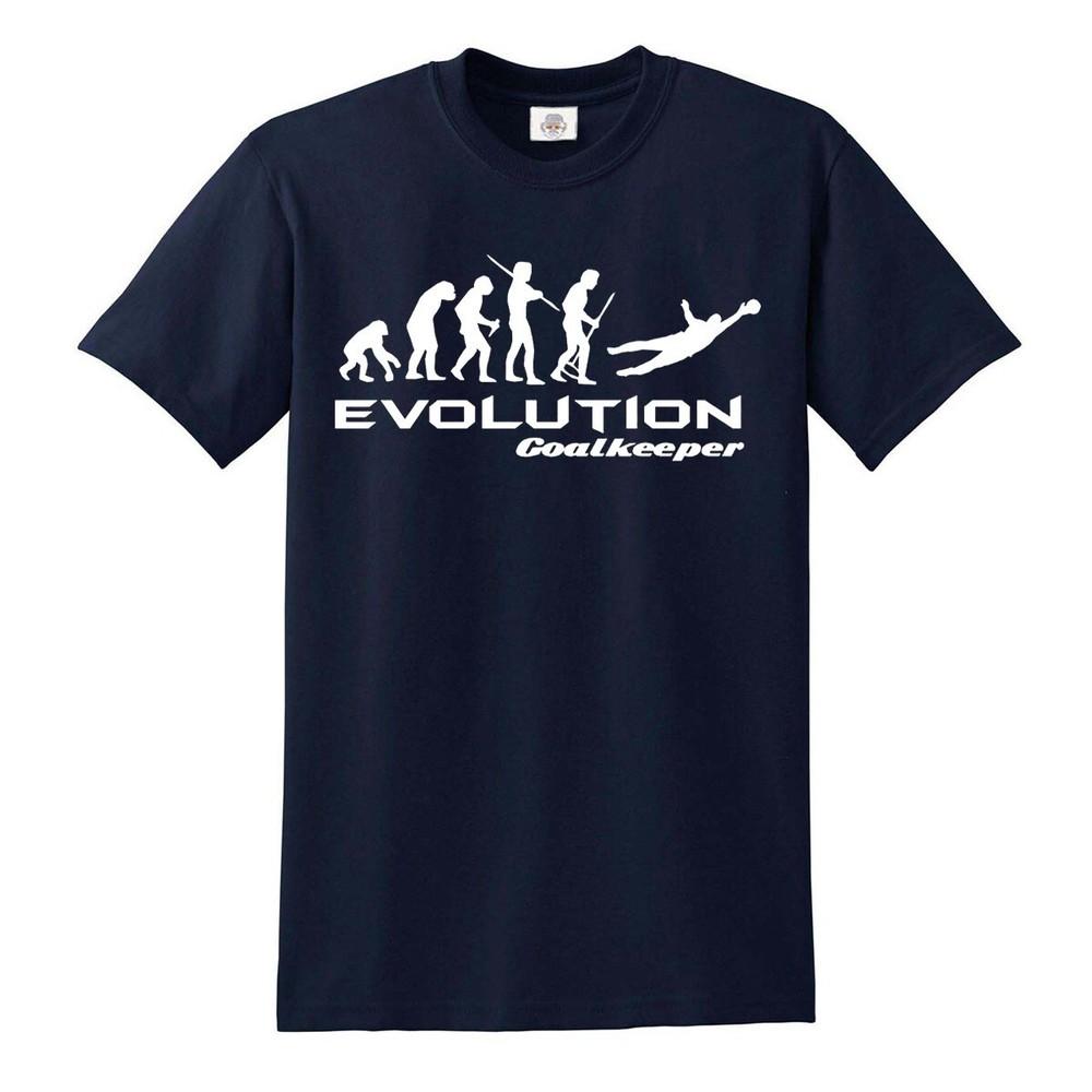 Entwicklung des Torwart-T-Shirts lustiges Herren-Fußballtore Retro-Top-T-Shirt