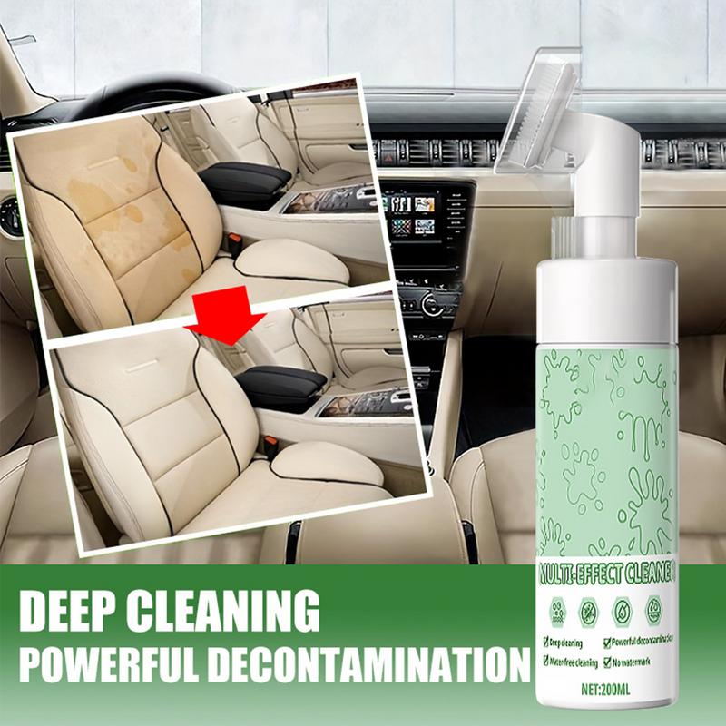 Auto Interior Cleaner Foam 6.76oz All-purpose Car Cleaner Artificial Leather Seat Decontamination Cleaning Agent For Trucks