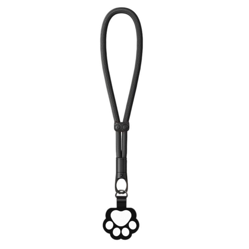 Anti Drop Phone Lanyard Adjustable Length Metal Auto Locking Clasp Polyester Wristband For Mobile Devices Small Gadgets