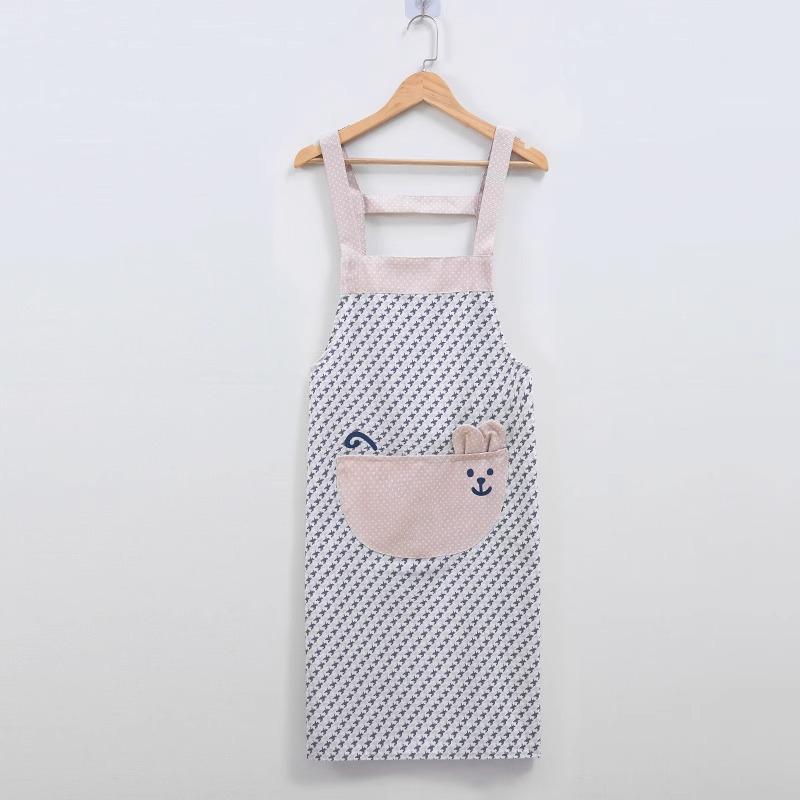 2024 Korean Style Waterproof Oil-Proof Fashionable Women's Apron for Stir-Frying