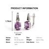 925 Sterling Silver Earrings Created Oval 7*9mm Color Change Alexander Nano Luxury Fine Jewelry for Women Valentines and Daily
