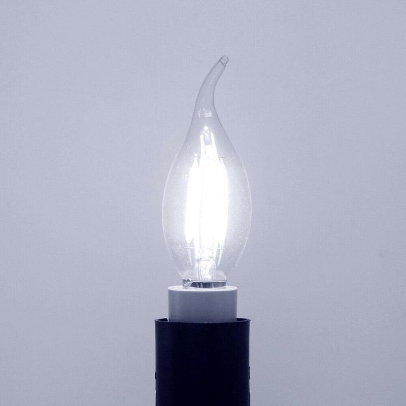 Stmívatelná E14 LED žárovka 2W 4W 6W Edison Retro Vláknová Svíčka Světlo 220V 240Lm