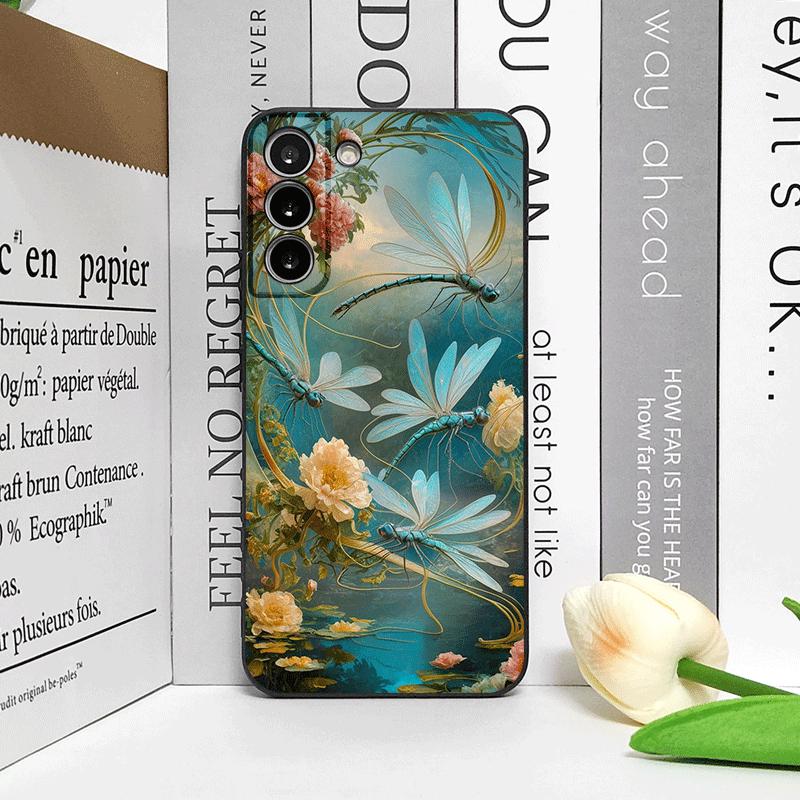 Flower Cute Dragonflies Vintage Floral Pattern Phone Case for Honor Huawei 200 Lite 100 400 PRO 80 X9 Magic 7 6 Lite 5 Pro Cover