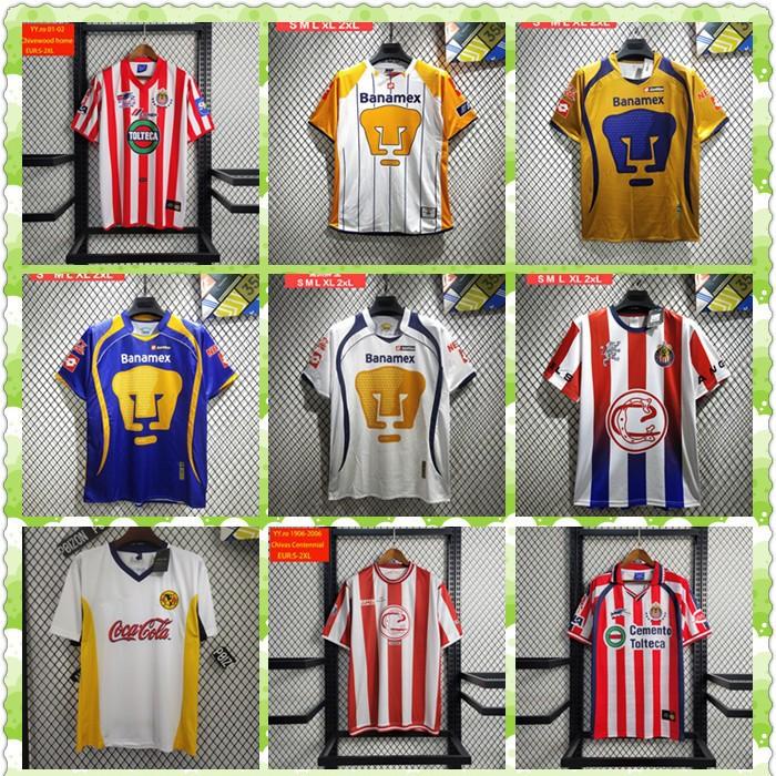 Suministro directo de explosiva retro Cougar Chivas Pachuca ajustada de secado rápido camiseta deportiva de fútbol