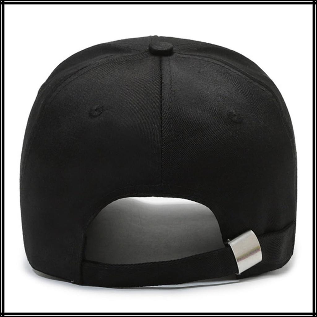 Embroidered Heart Design Free Casual CZ803 [White Fang] Hat, Size, Sports, Cap, Men's, Women's, (Black)