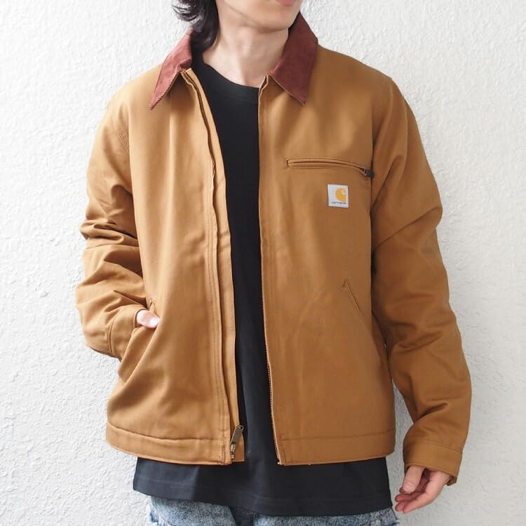 Carhartt Detroit Relaxed Popolare Tela di Cotone Modello USA M Giacca, Vestibilità, Classica, Tessuto, Capospalla da Uomo, [103828], C.BROWN [Usato]