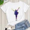 Mens and Kids Summer Shirt Pop King Michael Jackson Womens Printed Shirt Harajuku Casual White Top Womens Trendy Rock Shirt