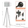 Pulling   Tripod Floor Lamp Modern Design Standing Light with Linen Lampshade for Living Room Bedroom Study Room  