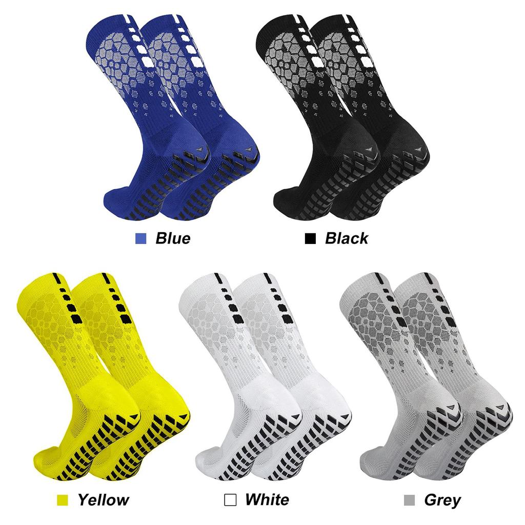 Anti-slip Soccer Socks for Men and Women Breathable Athletic Socks with Grippers for Yoga Football