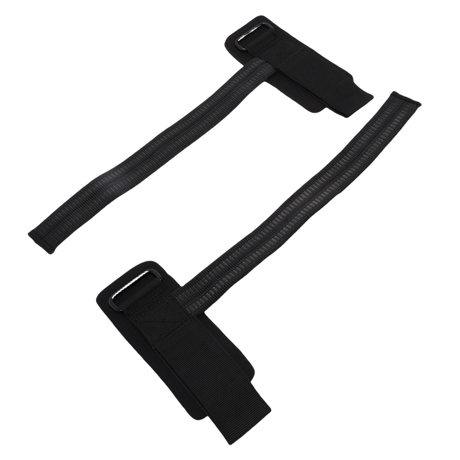 2PCS Weight Lifting Straps with D     Weight Lifting Wrist Support for Gym Training Deadlifting Cable Machine Workout