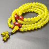 Gelber Achat Chalcedon Lange Kette: Vielseitige Halskette oder Armband mit 0,6 mm elastischer Kordel