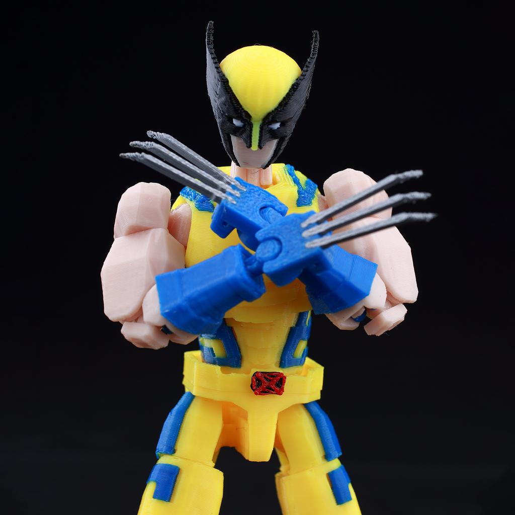 Figuras de Acción de Personajes de Anime Impresas en 3D Muñeco de la Suerte 13 Figuras de Acción Wolverine Articulado Móvil Hombre Cambiaformas Maniquí Juguetes