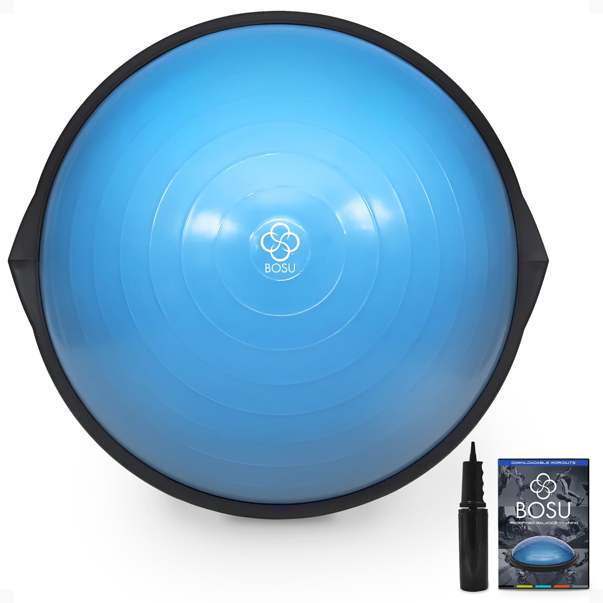 

BOSU Balance Trainer for Home 65cm 136kg Weight Japanese Instructions Warranty Home, Blue, Use, Diameter, Capacity, Included, 1-Year [Used] синий