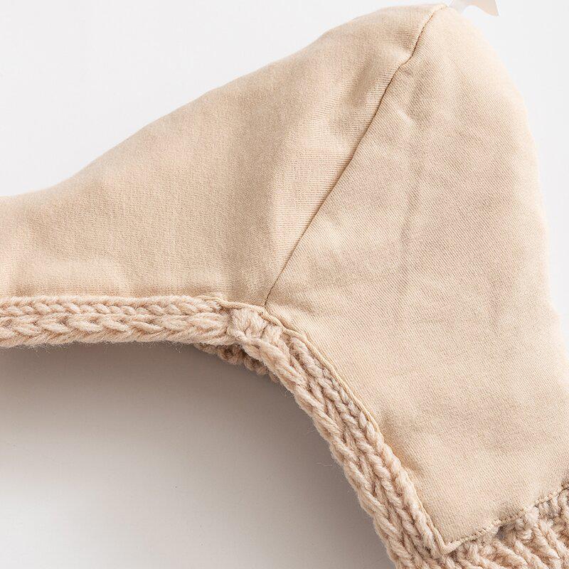 Korean Winter Princess Hat: Cute, Thickened Knit Wool with Ear Protection for Girls