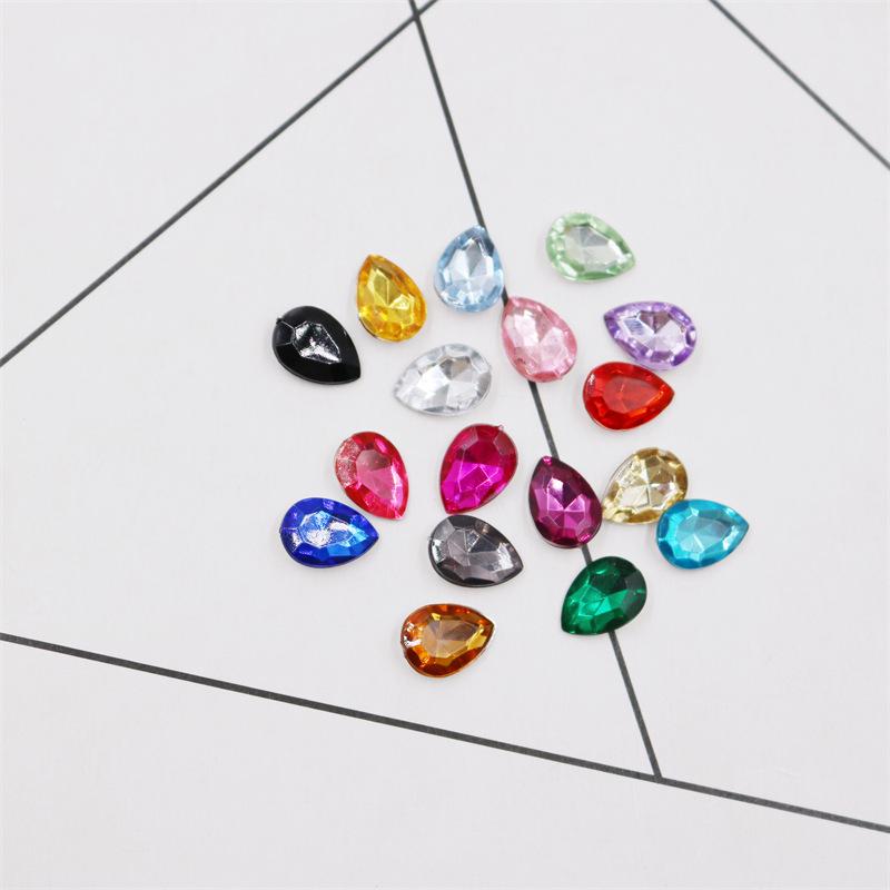 Acrylic Teardrop Rhinestone for DIY Hotfix Accessories