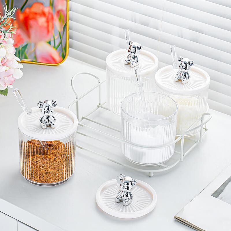 Kitchen Moisture-proof Plastic Seasoning Jar Set