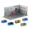 PVC Material 1/32 Car Garage Parking Space Garage DIY Scene Parking Lot Model  Kids Present