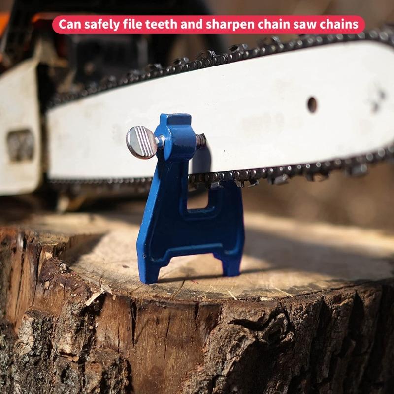 Compact Chainsaw Stump Vise Lightweight Filing Tool Chainsaw Filing Clamp for Accurate Saw Chain Sharpening