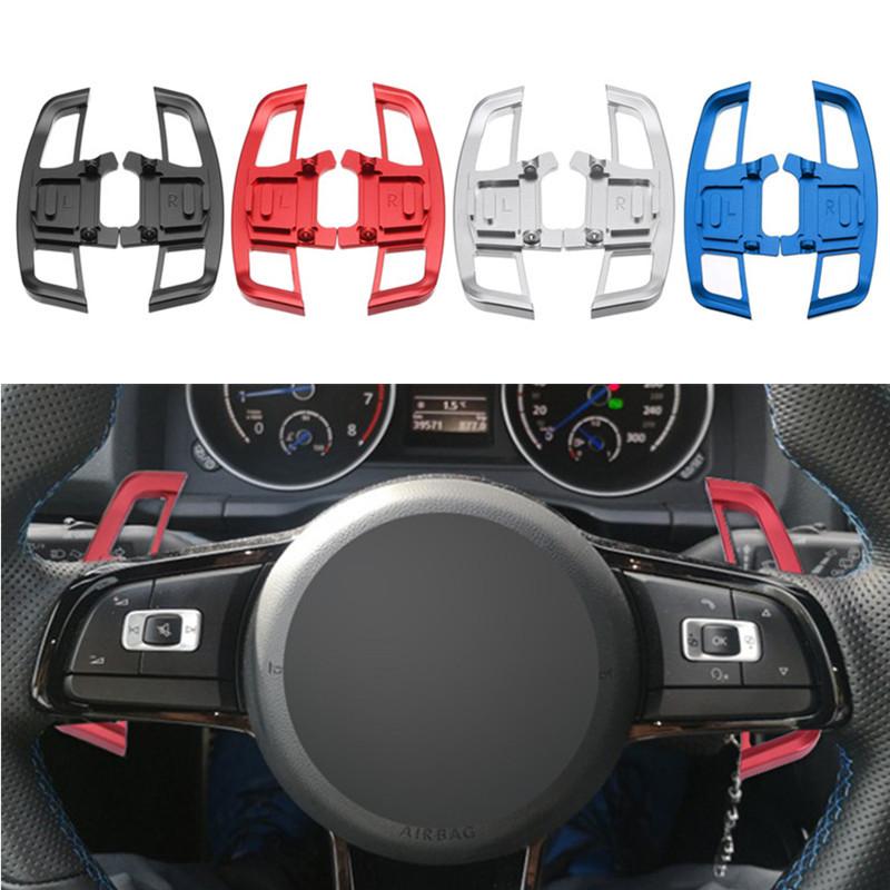 Car Steering Wheel Paddle Extender Shifter Aluminum Alloy Shift Paddle Extender Accessories For Volkswagen Golf 7 GTI R GTD GTE MK7 2014-2018