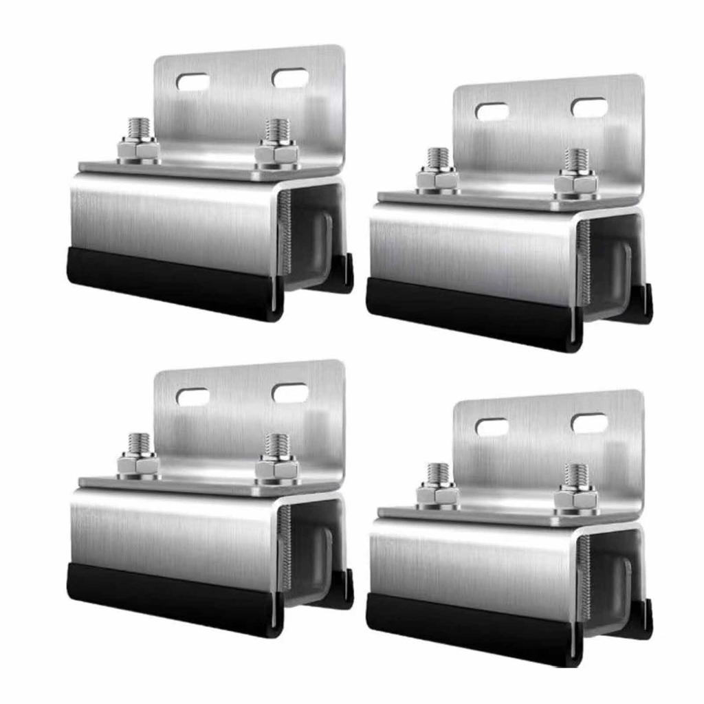 4/6PCS Van Roof Rack Mount Kit Stainless Steel RVs Photovoltaic Brackets Roof Racks Camping Steel Stability Box Brackets Box