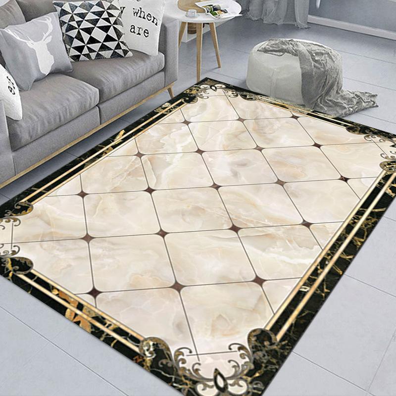 Marble Geometric Abstract Living Room Carpet Nordic Minimalist Modern Style Living Room Carpet