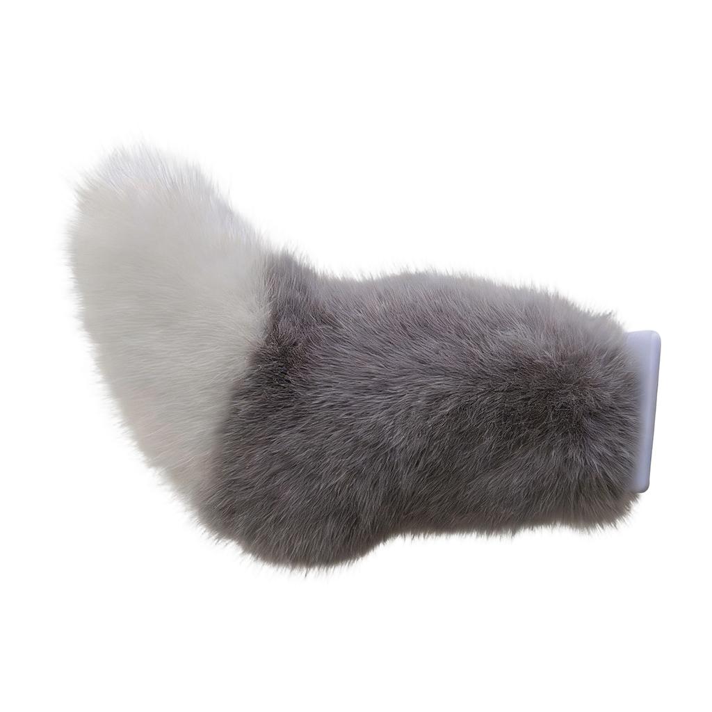 Plush Faux Fur Animal Tail Clip On Costume Accessory Soft Fluffy Tail for Cosplay Party Events Dress Up