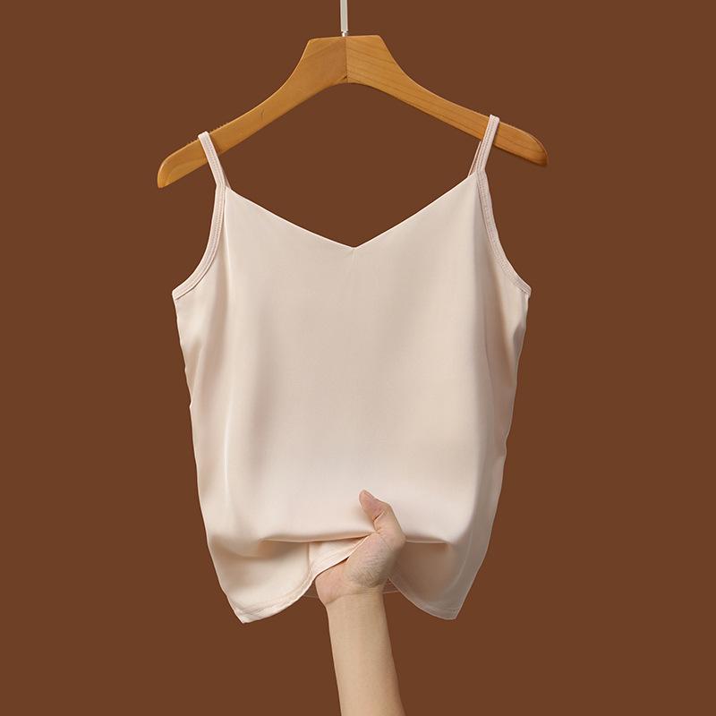 Women's Silk Camisole Tops – Slimming Professional and Sexy Outerwear