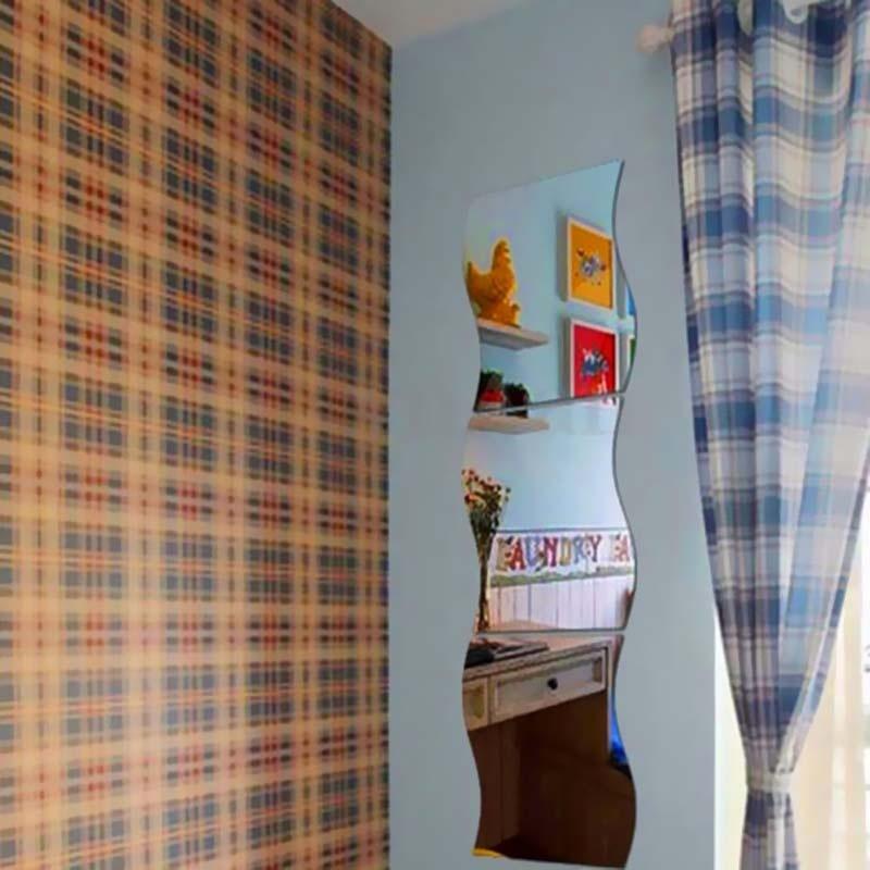 1 ks DIY odnímatelný domácí pokoj Nálepka na zrcadlo na stěnu Umělecká vinylová nástěnná malba Decor Decal