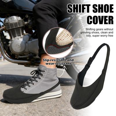 Motorcycle Shoe Protector - Shifter Cover & Boot Protector For Men & Women, Black
