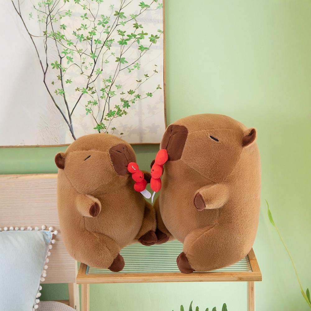 Sugar Gourd Capybara Plush Toy Kapibara Doll Stretchable Ugly Cute Doll Throw Pillow Doll