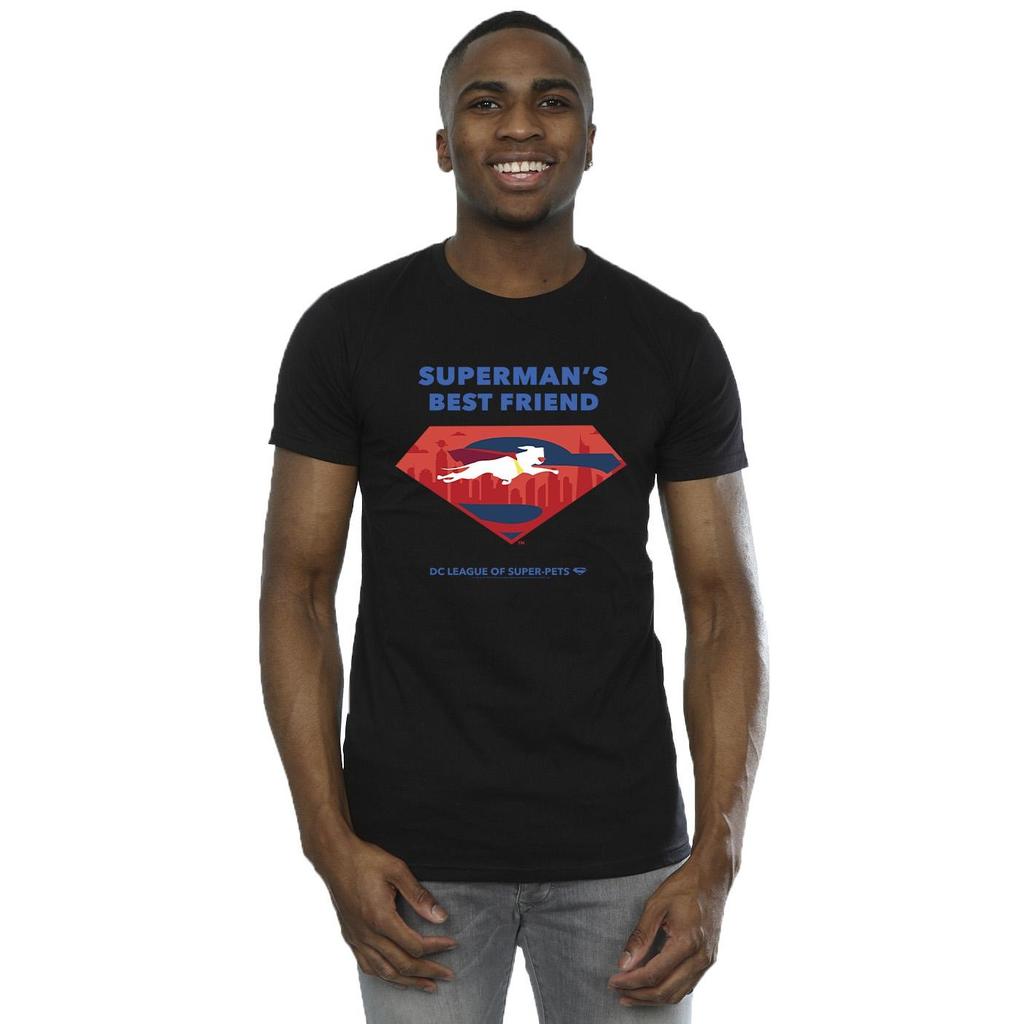 DC Comics Mens DC Comics DC League Of Super-Pets Superman´s Best Friend T-Shirt