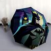1pc Batman, Gotham City Automatic Open/Close Umbrella, Christmas Gift for Men Women, Daily Travel Outdoor Use Yy251101234