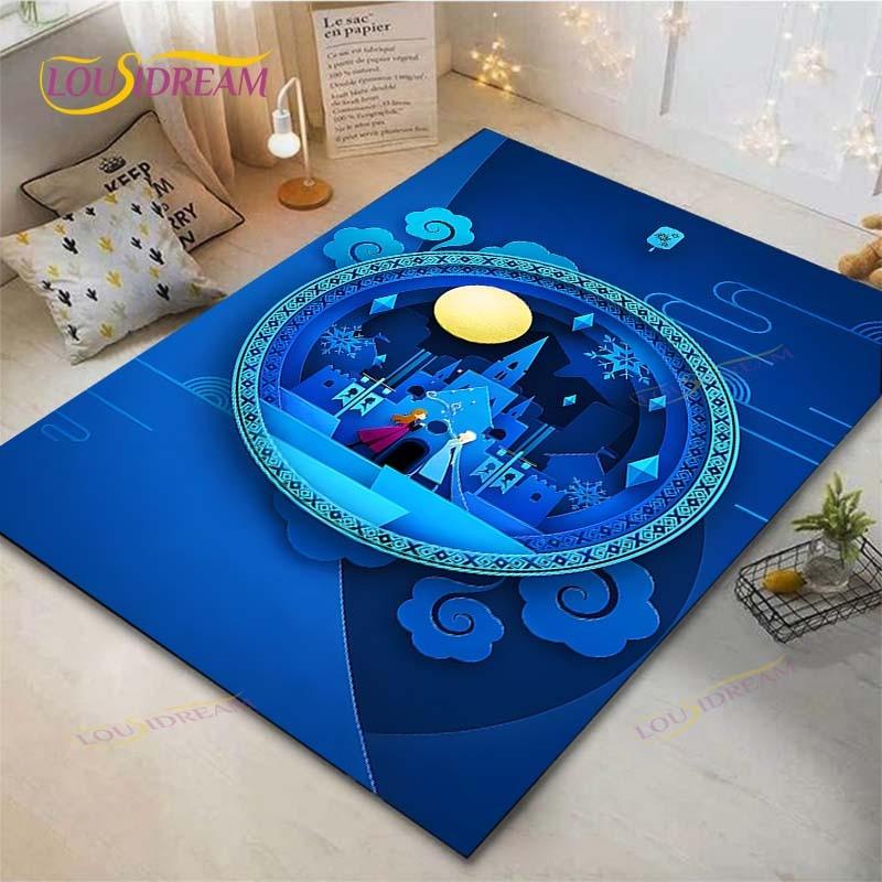 Frozen Anime Carpet Living Room Bedroom Bedside Mat Study Room Computer Chair Home Fashion Floor Mat Area Rug