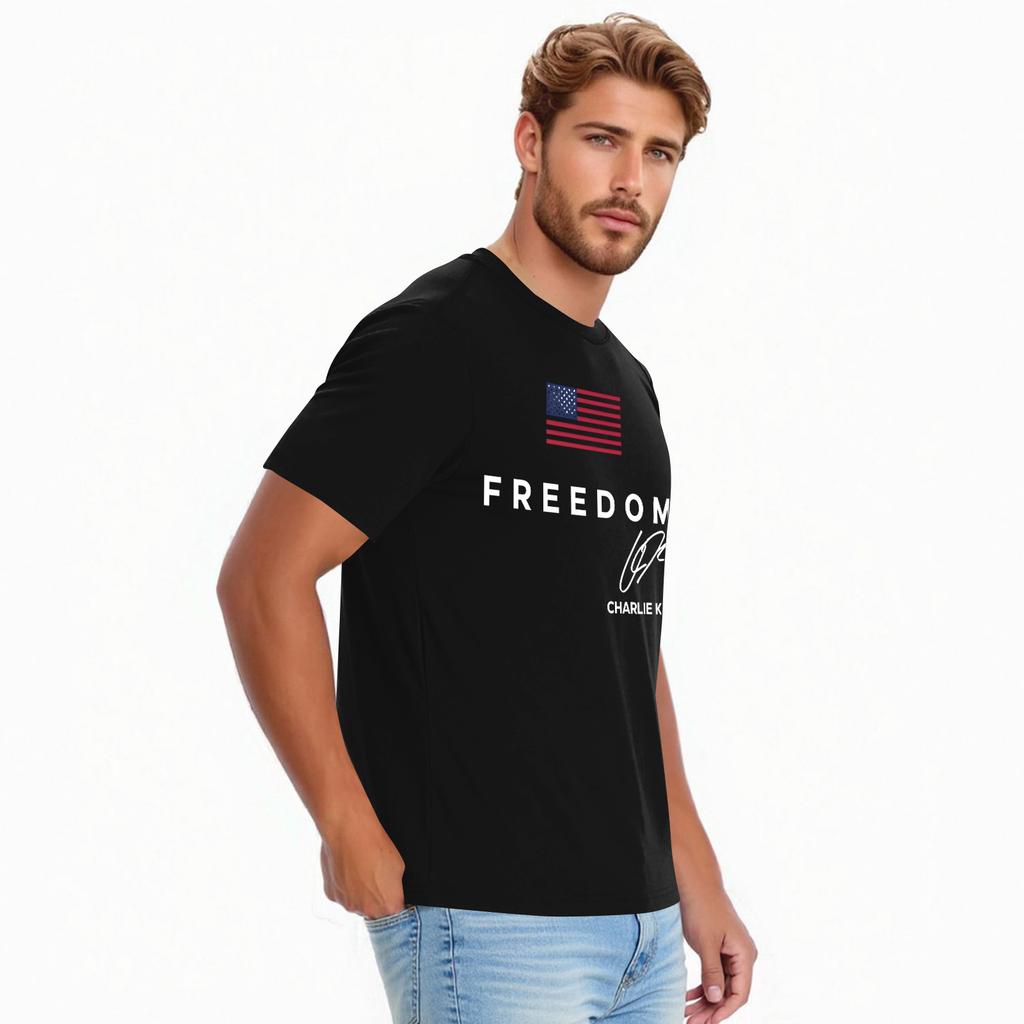 Men's Casual Daily Printed Top Round Neck T-shirt