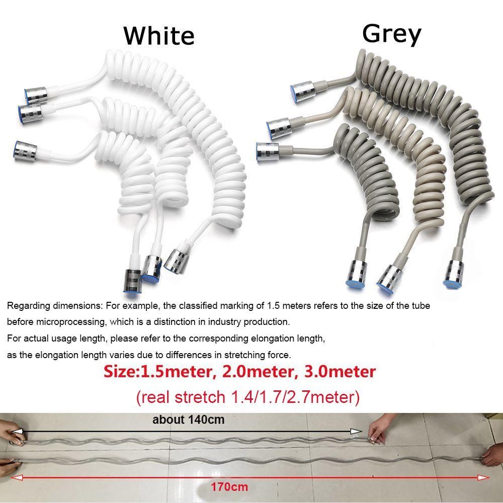 Bathroom Accessories Spring Shower Hose Toilet Bidet Bath Sprayer Connect Pipe Water Plumbing