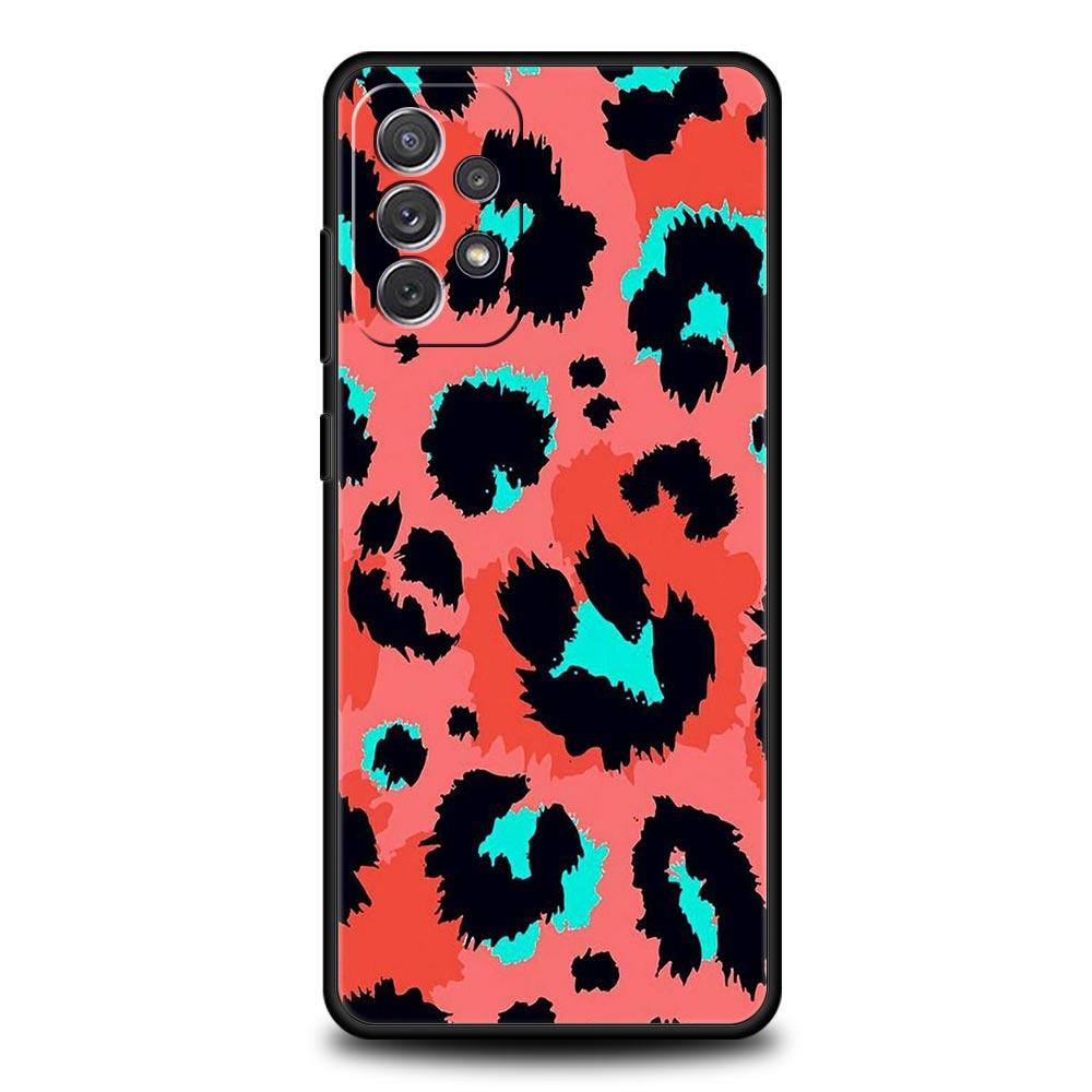 Leopard Print Pattern Phone Case for Samsung A51 A71 A21S A12 A11 A15 A25 A31 A41 A52 A32 A23 A33 A53 A73 A03S A05S A13 5G Cover