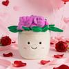 Cartoon Rose Plush Toy Couple Desktop Ornament - Valentine's Day Gift