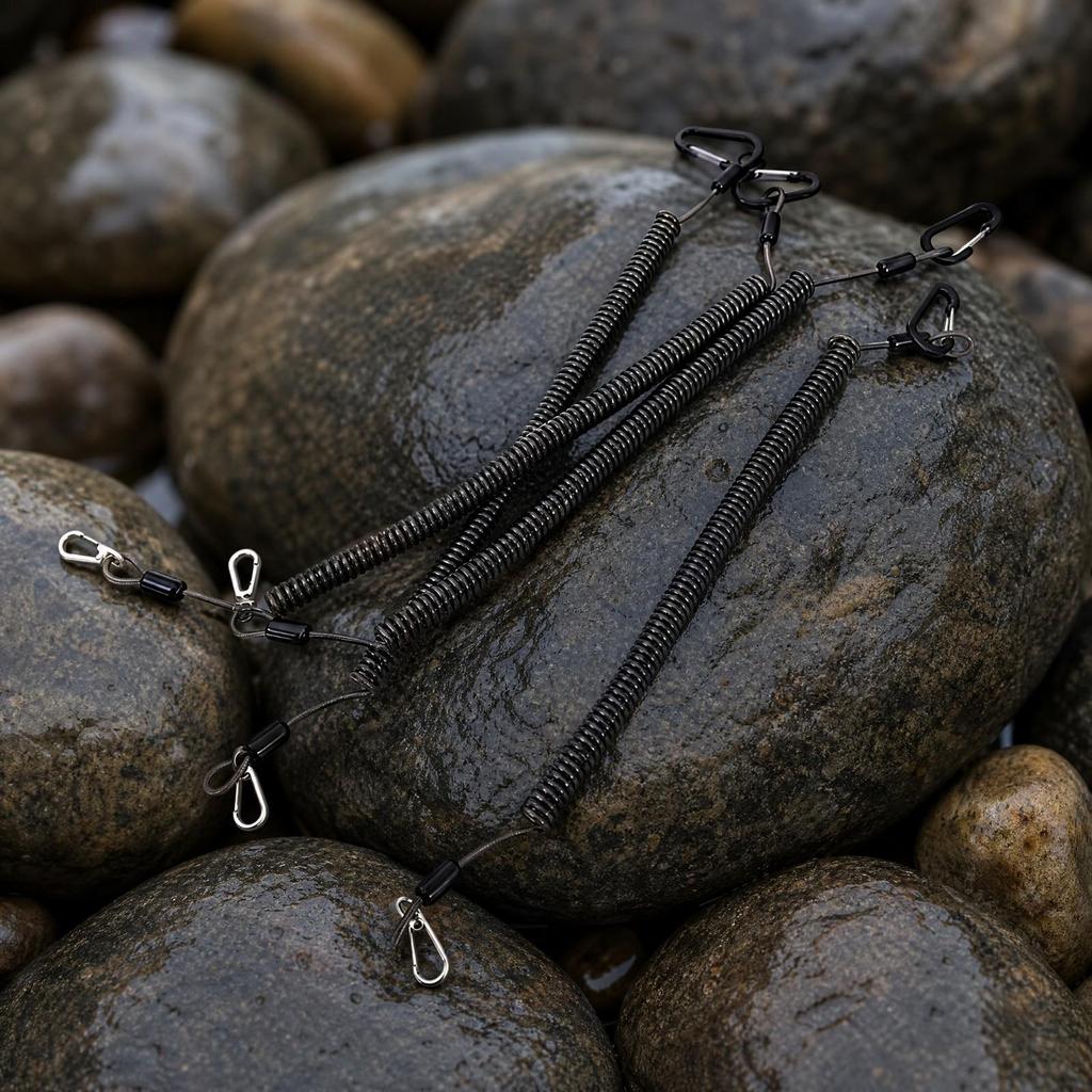 Anti-Loss Fishing Lanyard with Snap Hooks Heavy Duty for Anglers, Fishermen