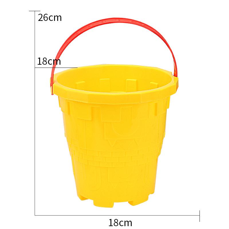 Çocuk Plaj Oyuncak Seti: Dayanıklı Plastik Kale Kovası ve Kum Oyun Araçları