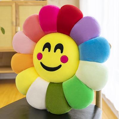 Sunflower Petal Lumbar Pillow & Seat Cushion for Office or Classroom Chair